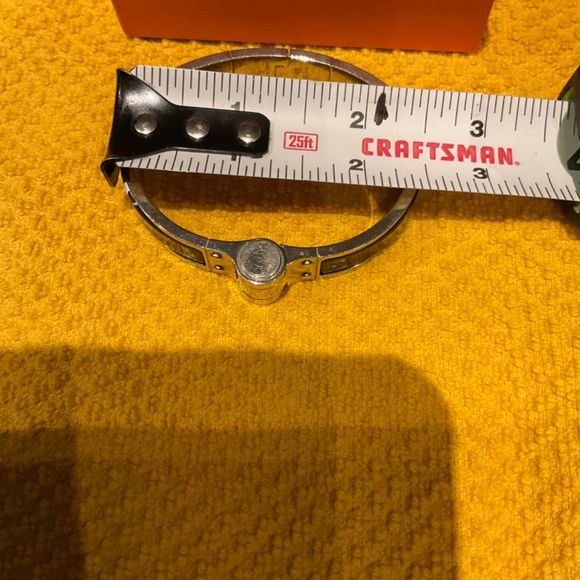 Hermes silver and enamel clic bracelet - Picture 5 of 5